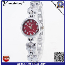 Yxl-806 moda flor forma reloj de señora delgado reloj pulsera reloj